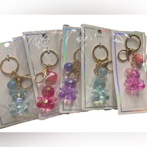 RESELLERS OPPORTUNITY- Colorful Gummy Bear Keychain Set of 5